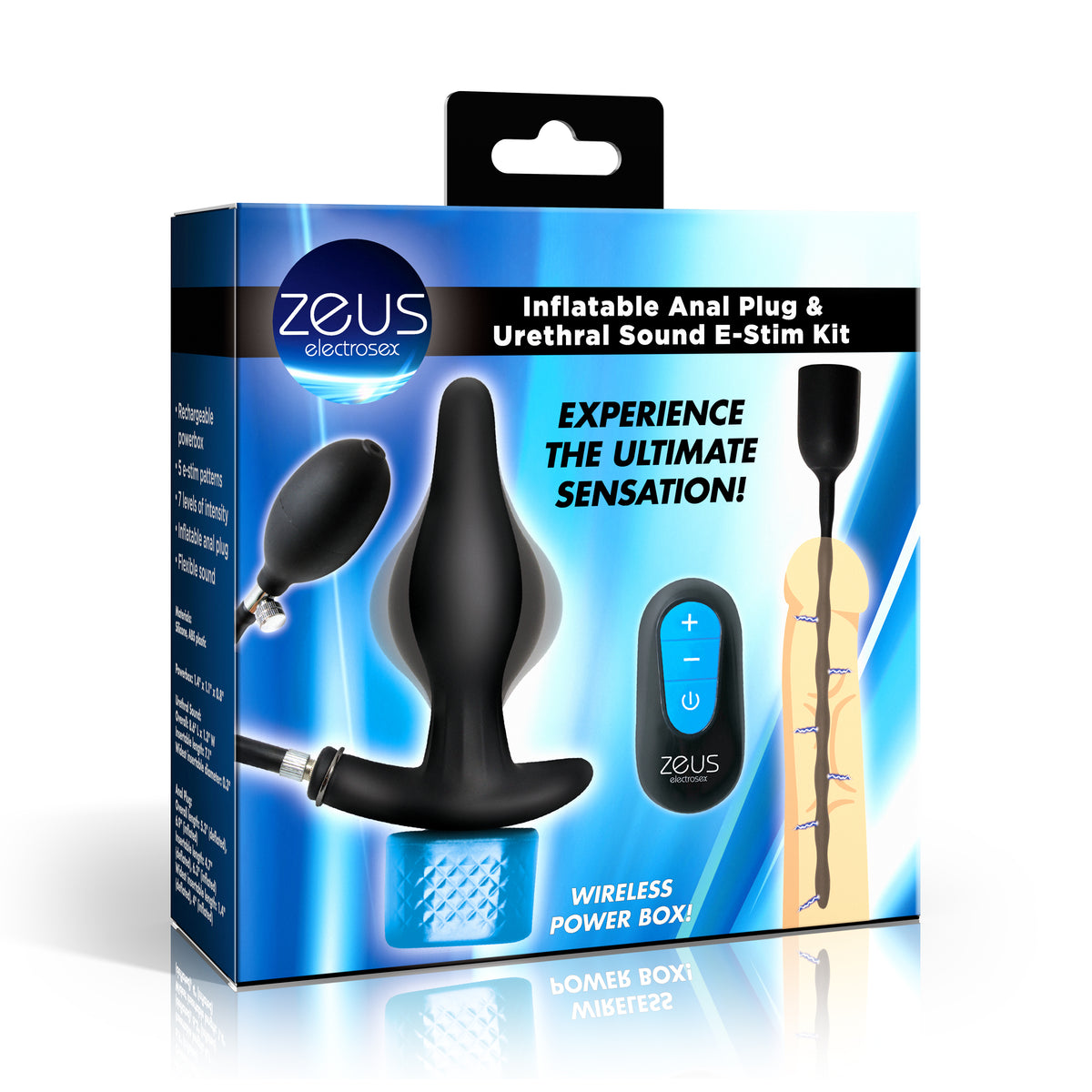 Inflatable Anal Plug and Urethral Sound E-Stim Kit – butt plug (view 8)
