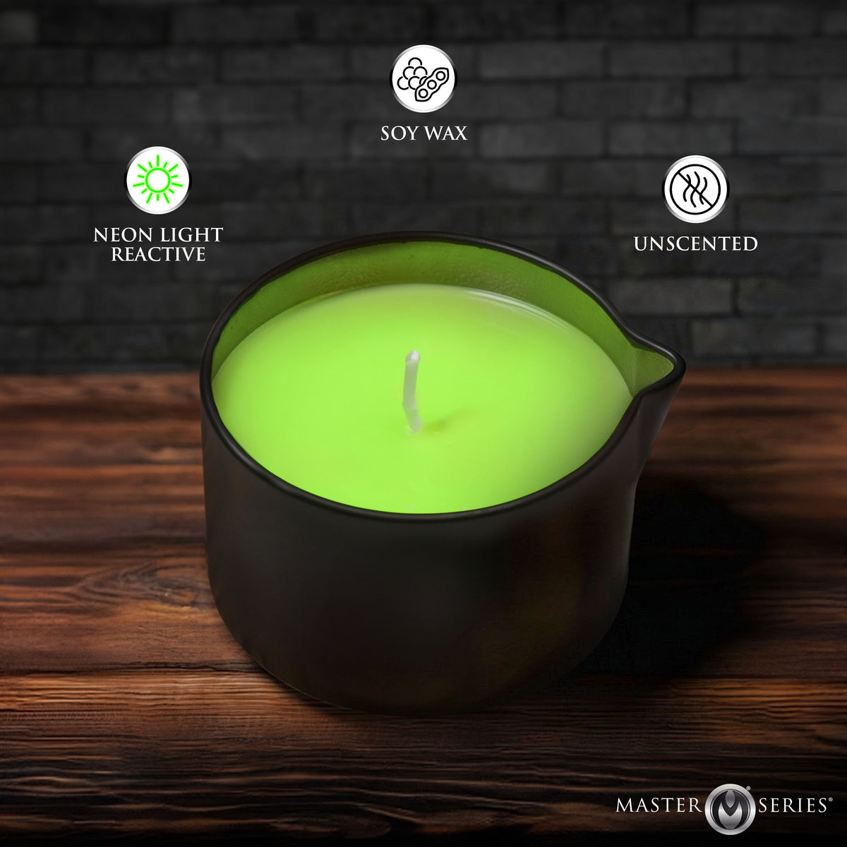 Wicked Wax Blacklight Reactive Drip Candle Set of 3 – arousal gel and spray (view 4)