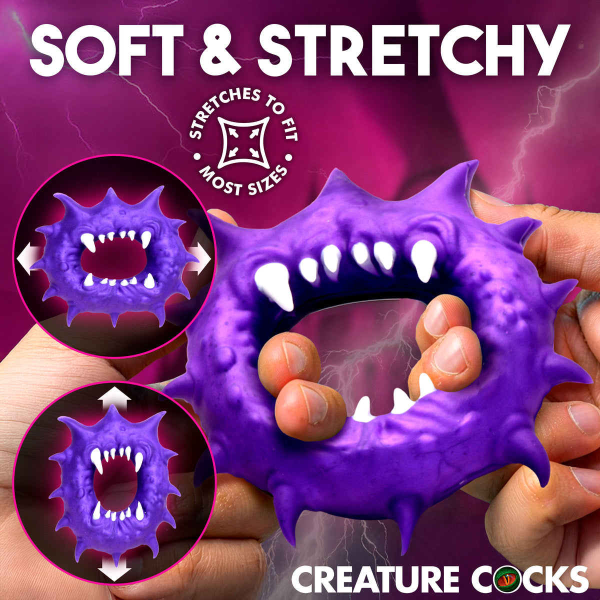 Constrictor Silicone Cock Ring (view 3)
