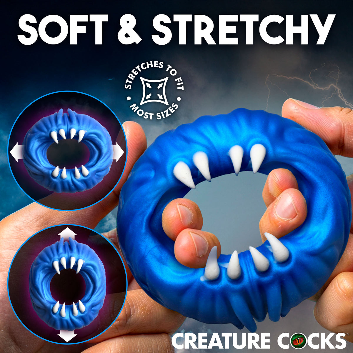 Venom Loop Silicone Cock Ring (view 3)