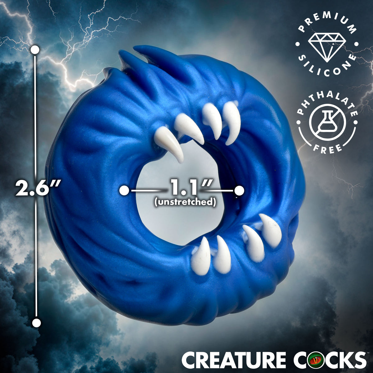 Venom Loop Silicone Cock Ring (view 4)