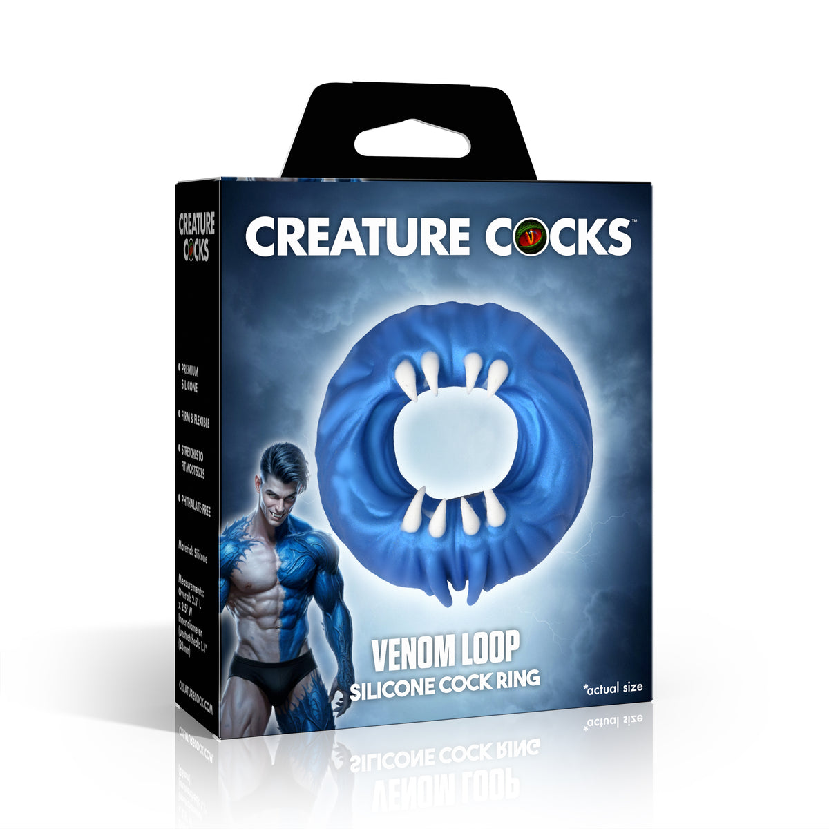 Venom Loop Silicone Cock Ring (view 6)