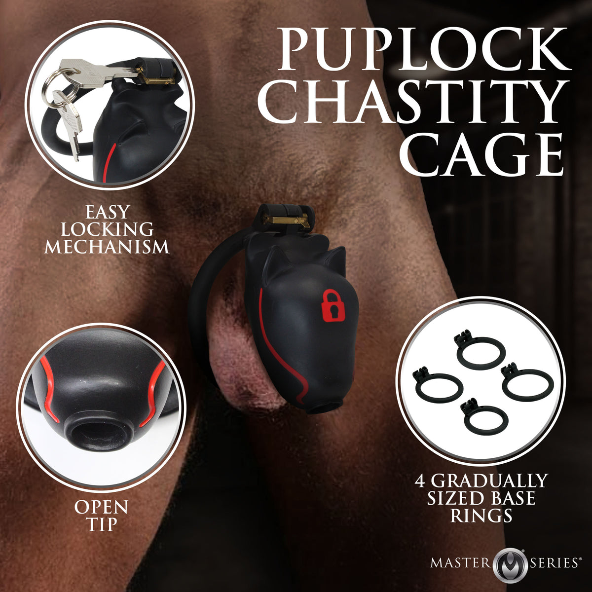 Puplock Chastity Cage – chastity device (view 2)