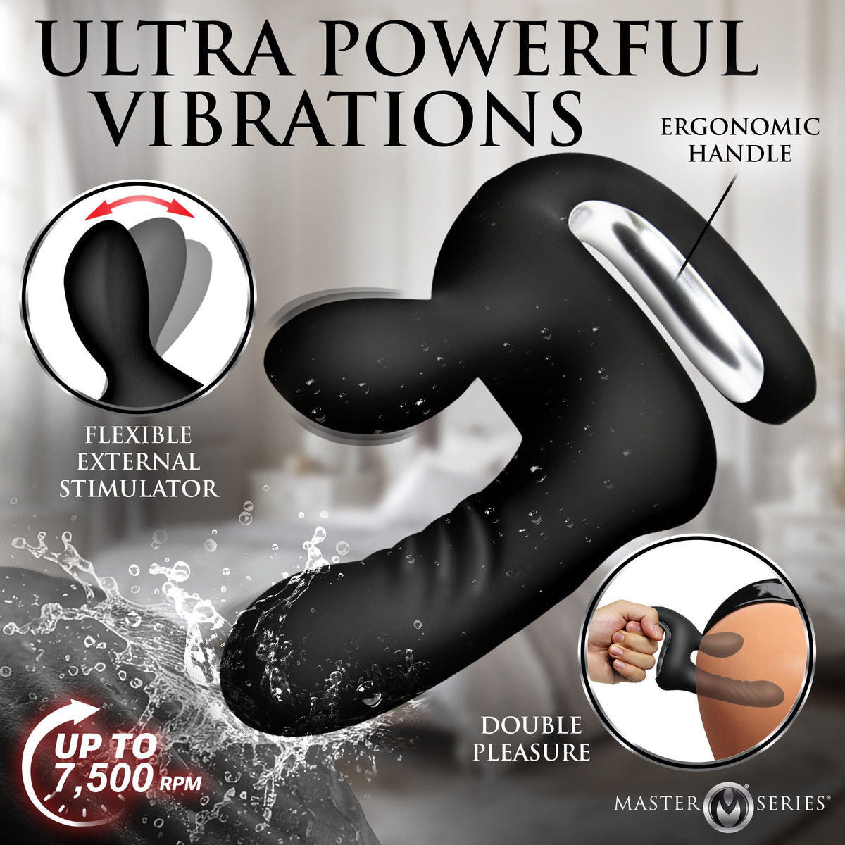 Thrust Pounder Thrusting Silicone Vibrator (view 3)