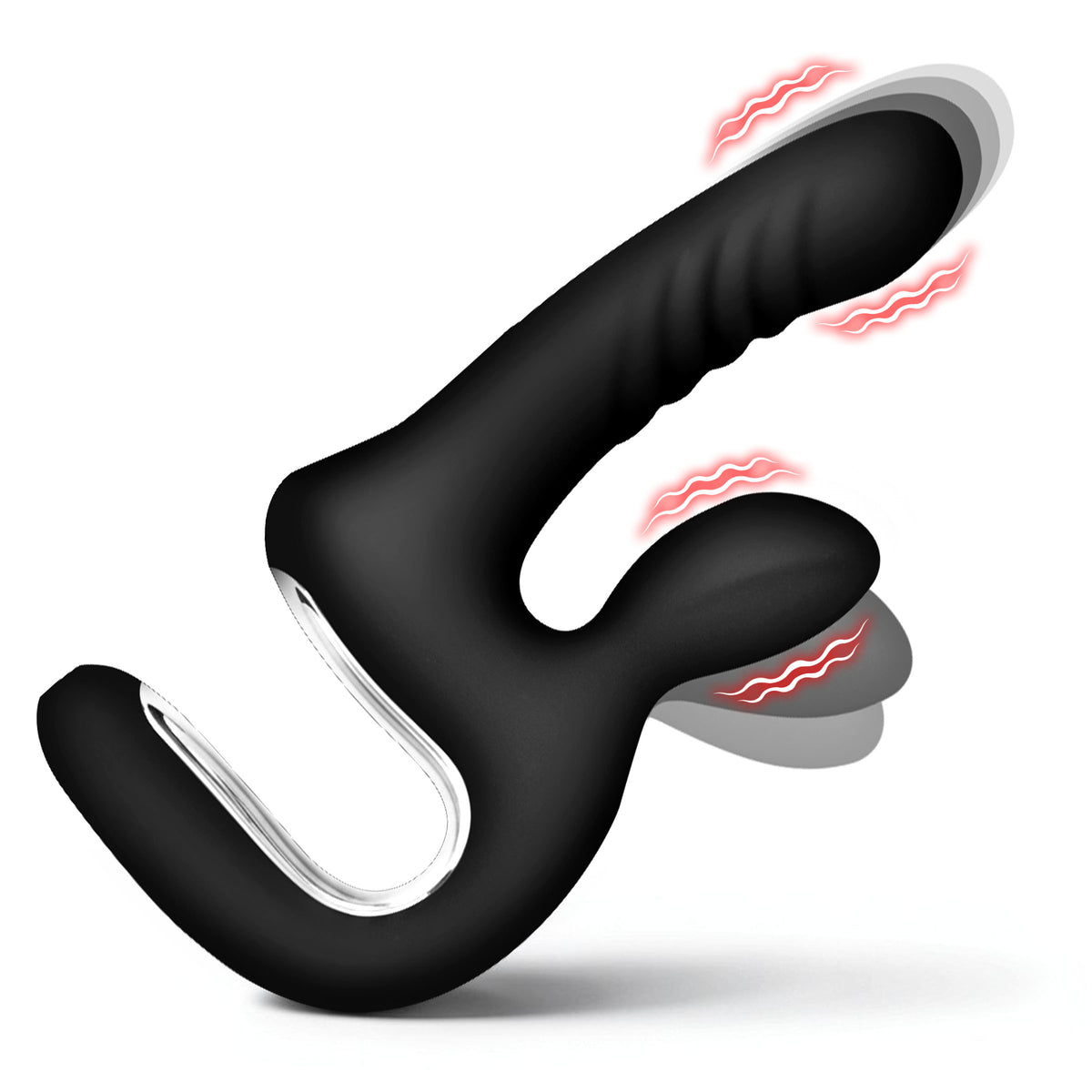 Thrust Pounder Thrusting Silicone Vibrator (view 5)
