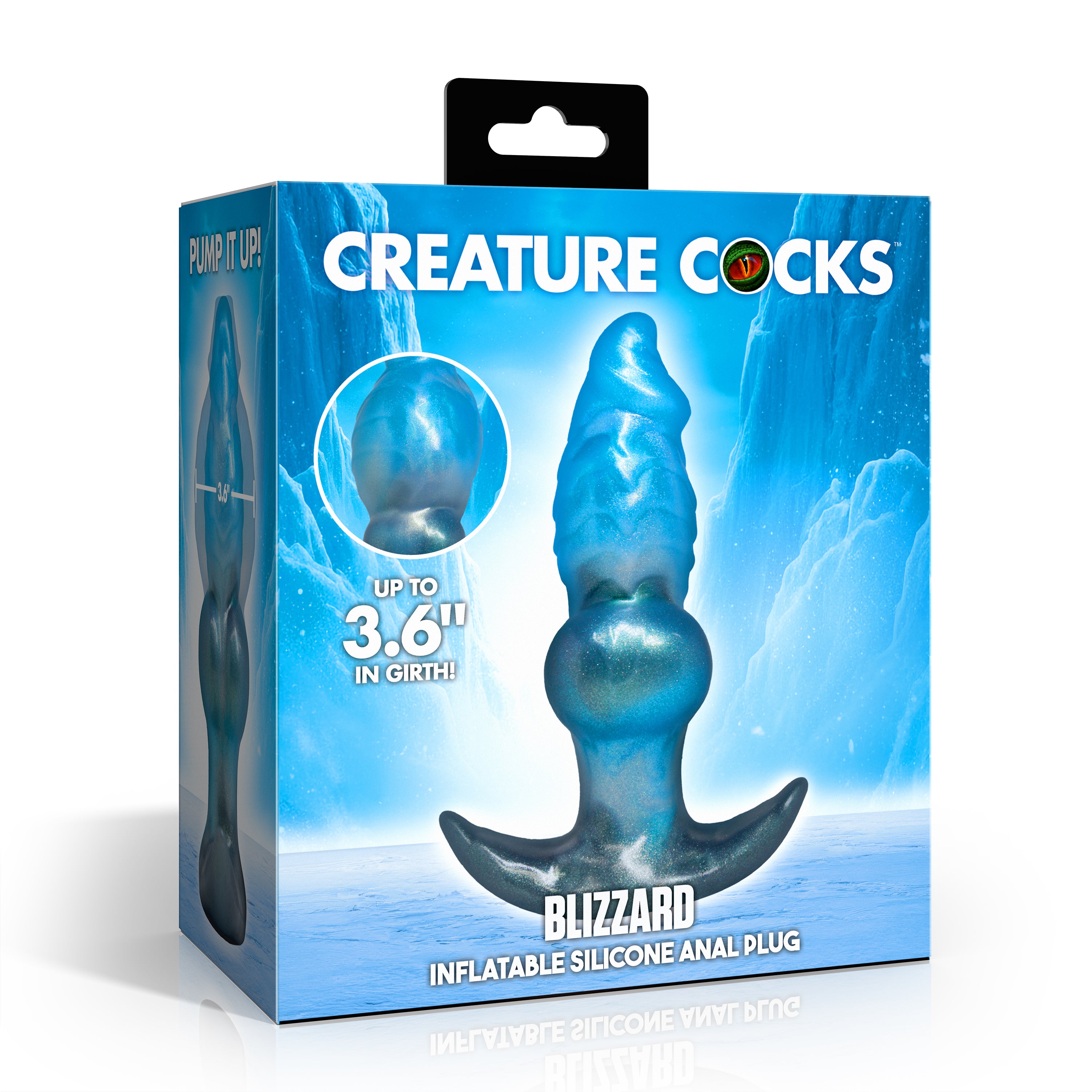 Blizzard Inflatable Silicone Anal Plug