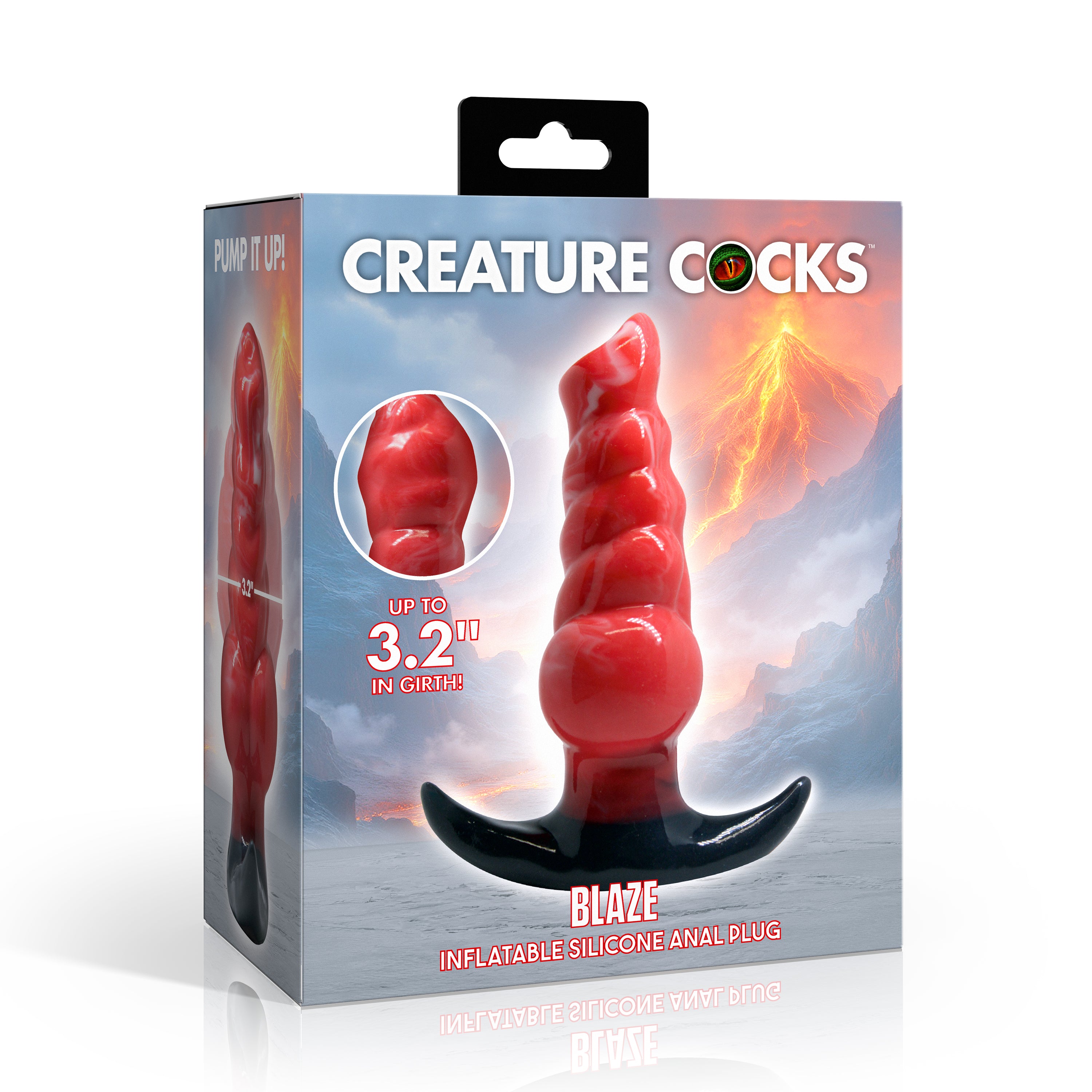 Blaze Inflatable Silicone Anal Plug