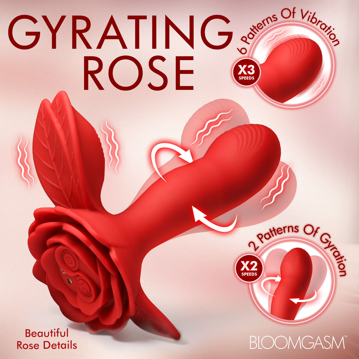 Gyrarose Gyrating Silicone Vibrator (view 2)