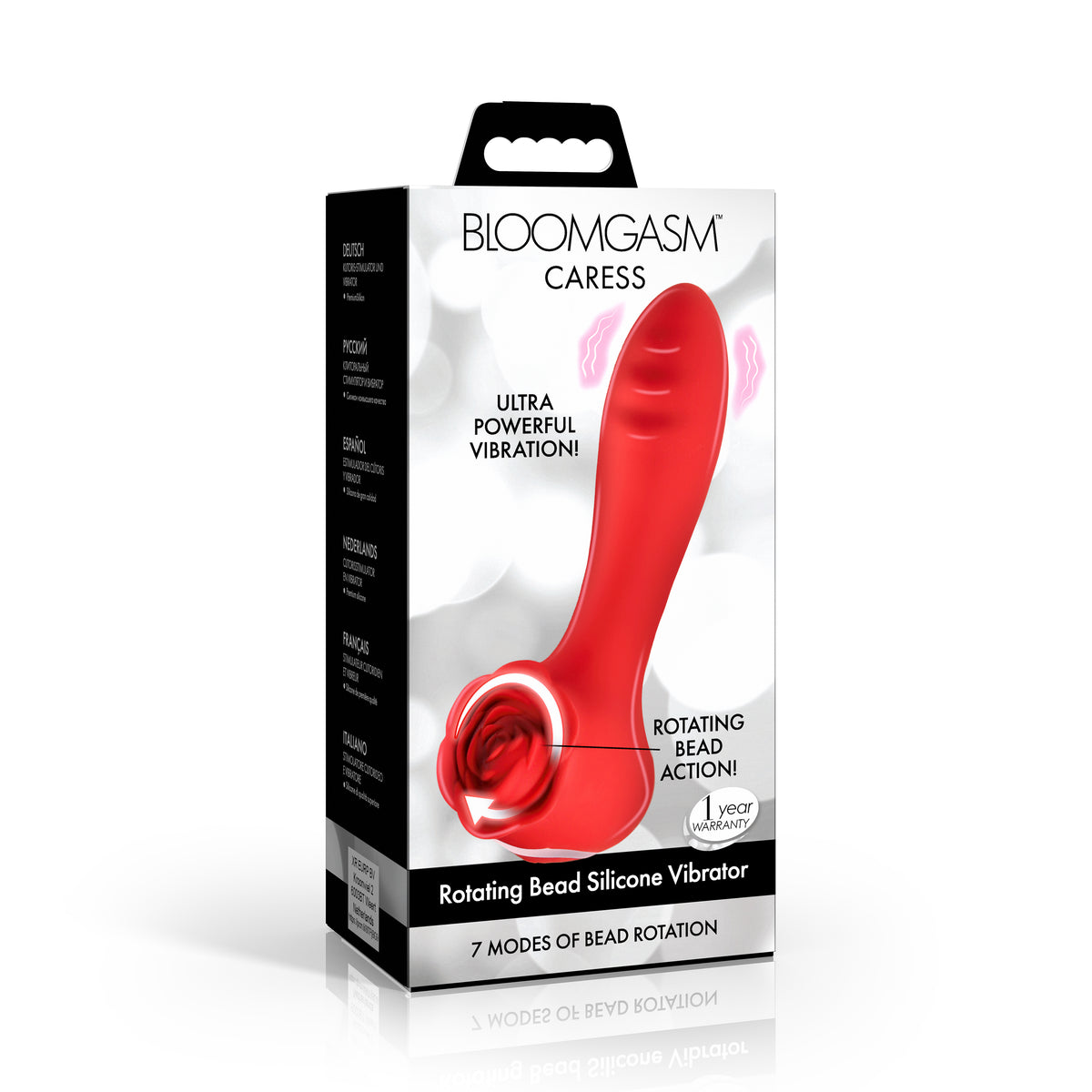 Caress Rotating Bead Silicone Vibrator (view 7)