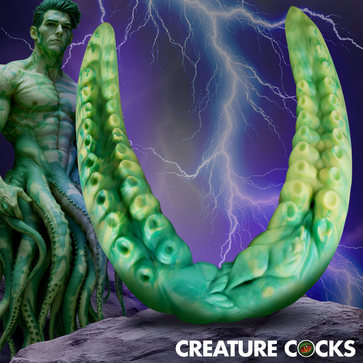 Dual Kraken Silicone Double Dildo, Silicone