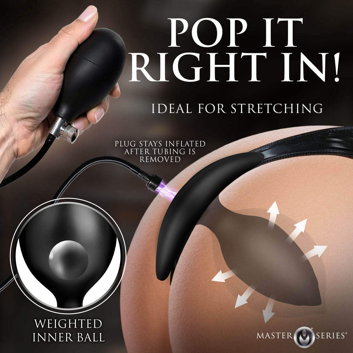 Ass Expander Magnetic Inflatable Anal Plug – butt plug (view 2)