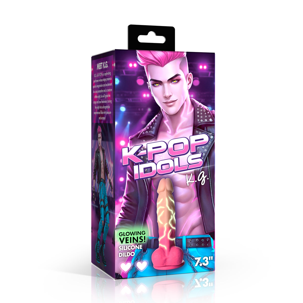 K.G. Silicone Dildo with Balls (view 6)