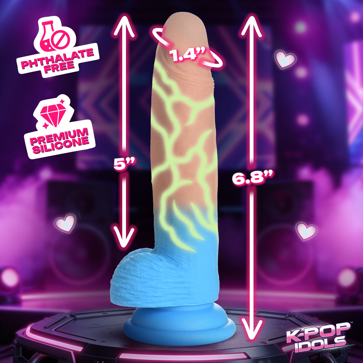 Rion Silicone Dildo with Balls (view 4)
