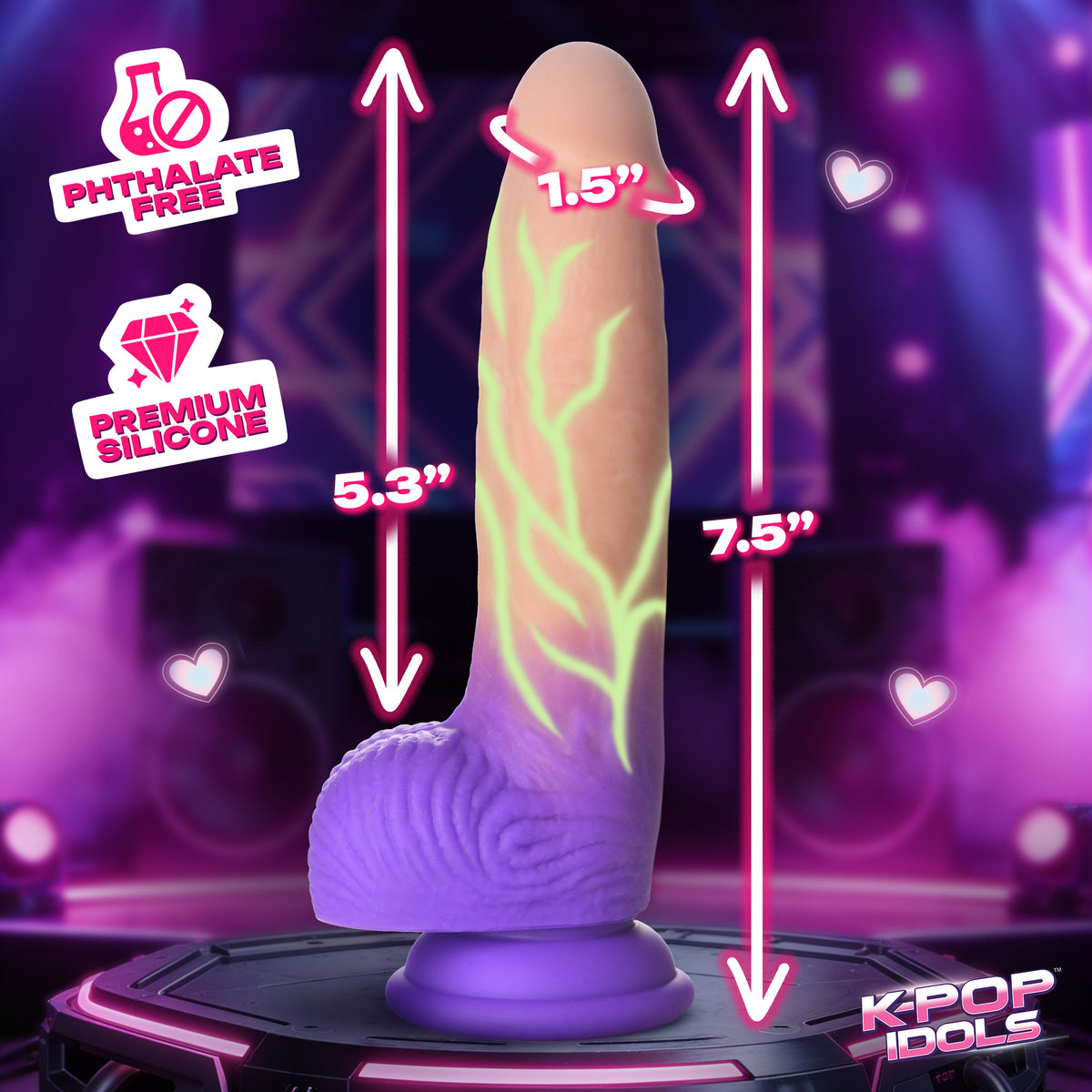 Aren Silicone Dildo with Balls (view 4)