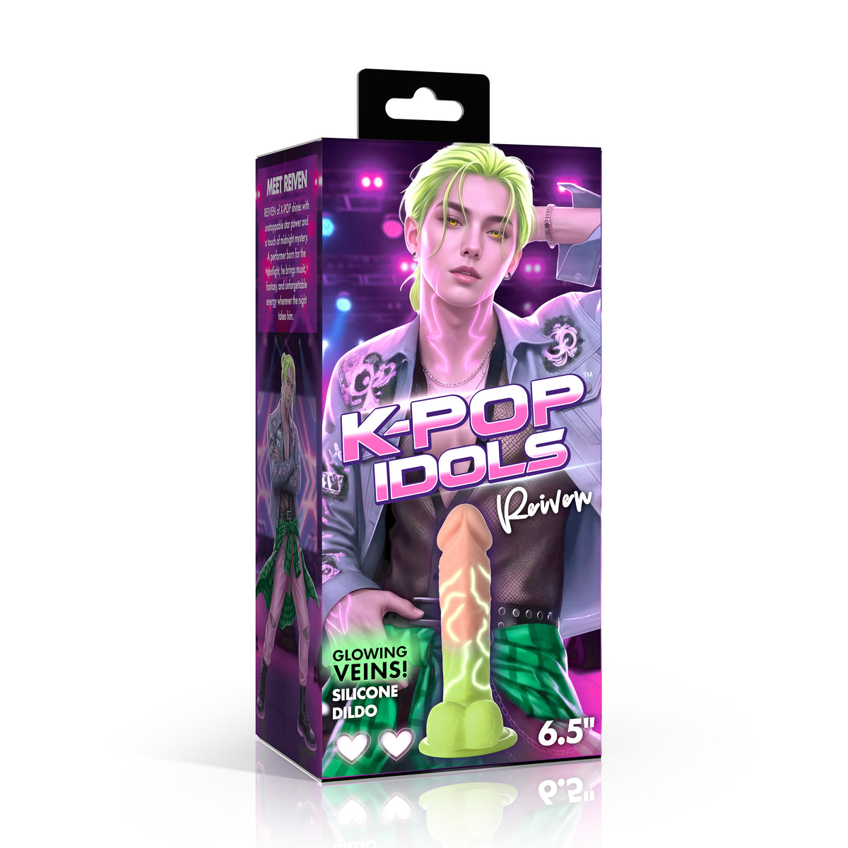 Reiven Silicone Dildo with Balls (view 6)