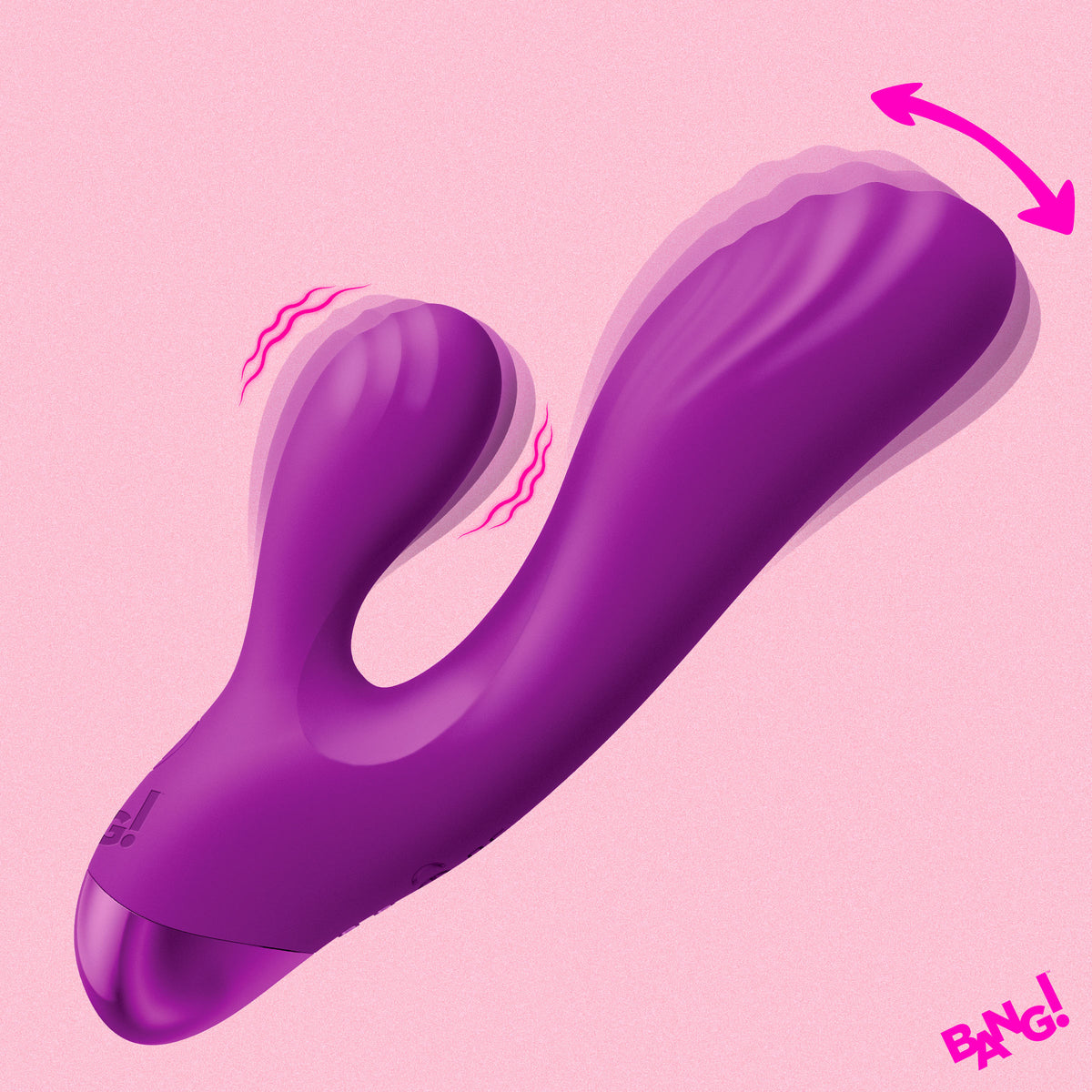 Flexible G-Spot Silicone Rabbit Vibrator, Silicone