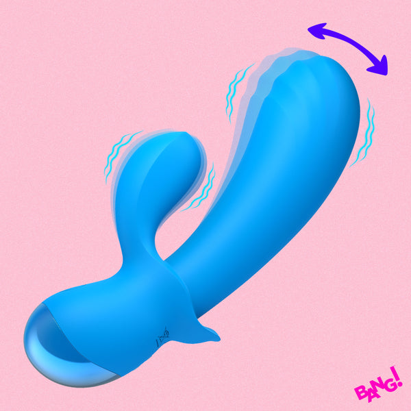 Flexible Thick Silicone Rabbit Vibrator, Silicone