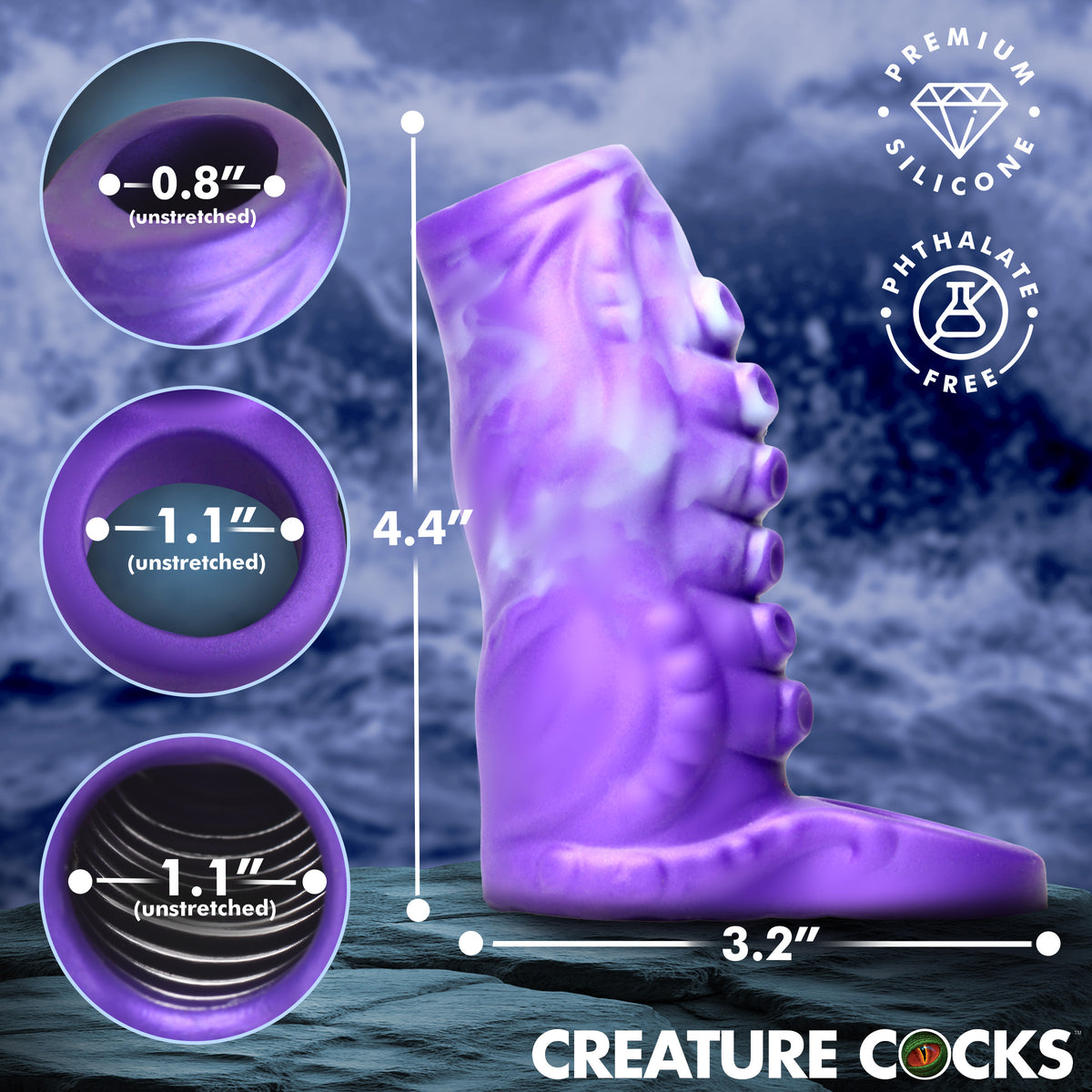 Tenta-Thick Silicone Penis Enhancer – penis pump and enhancer (view 4)
