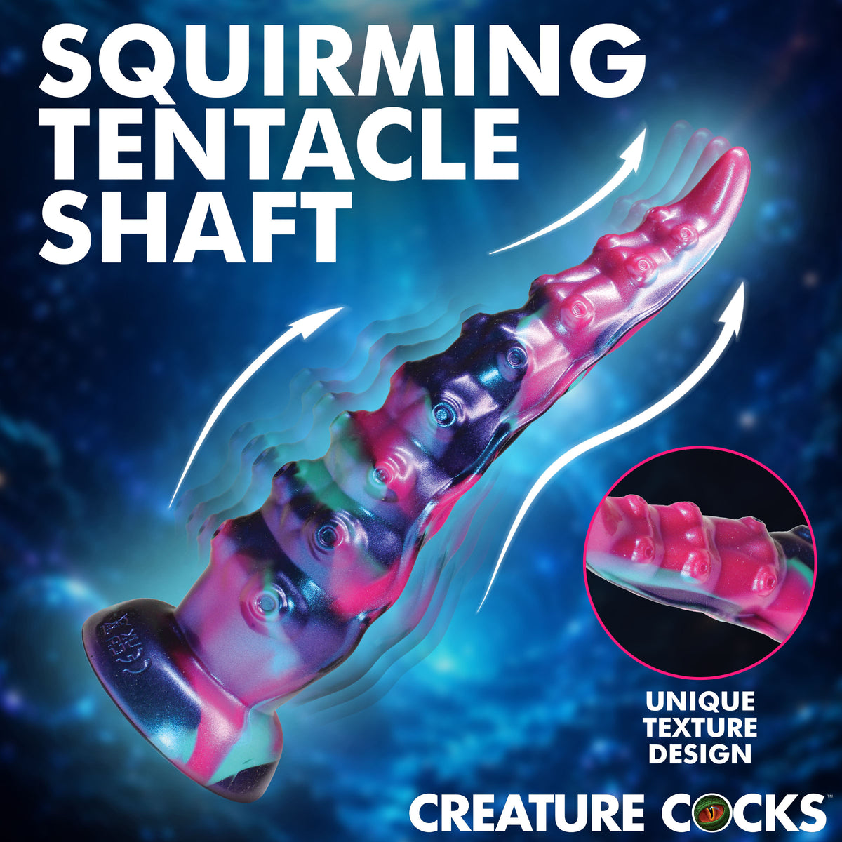 Tenta-Squirm Squirming &amp; Vibrating Tentacle Silicone Dildo (view 2)