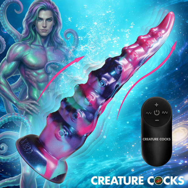 Tenta-Squirm Squirming &amp; Vibrating Tentacle Silicone Dildo, Silicone