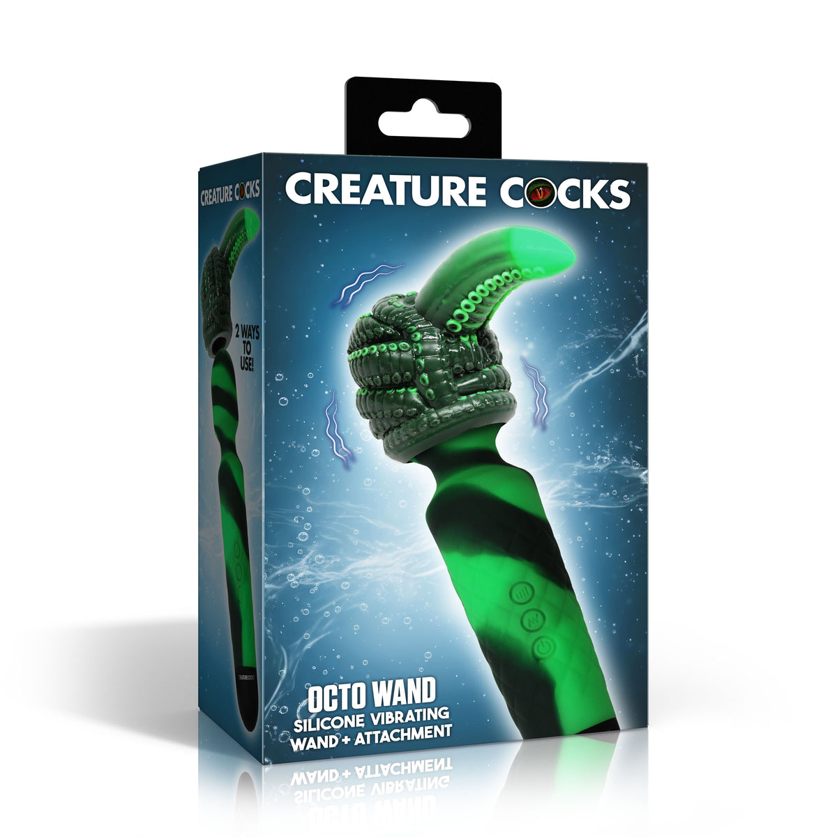 Octo Wand Silicone Vibrating Wand + Attachment – wand massager (view 7)