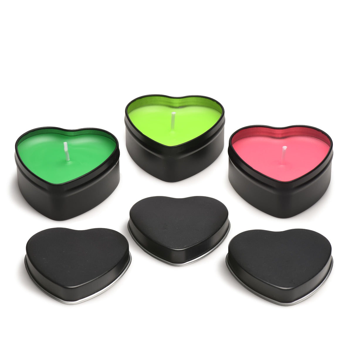 Burning Heart Blacklight Reactive Heart Drip Candle Set of 3 – arousal gel and spray (view 6)