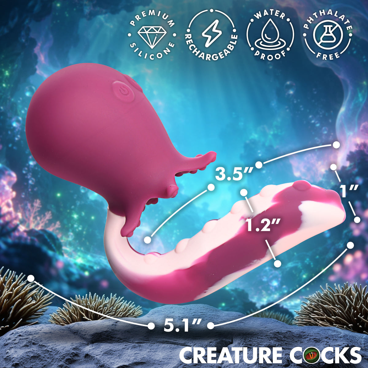 Deep Seeker Gyrating Octopus Vibrator (view 4)