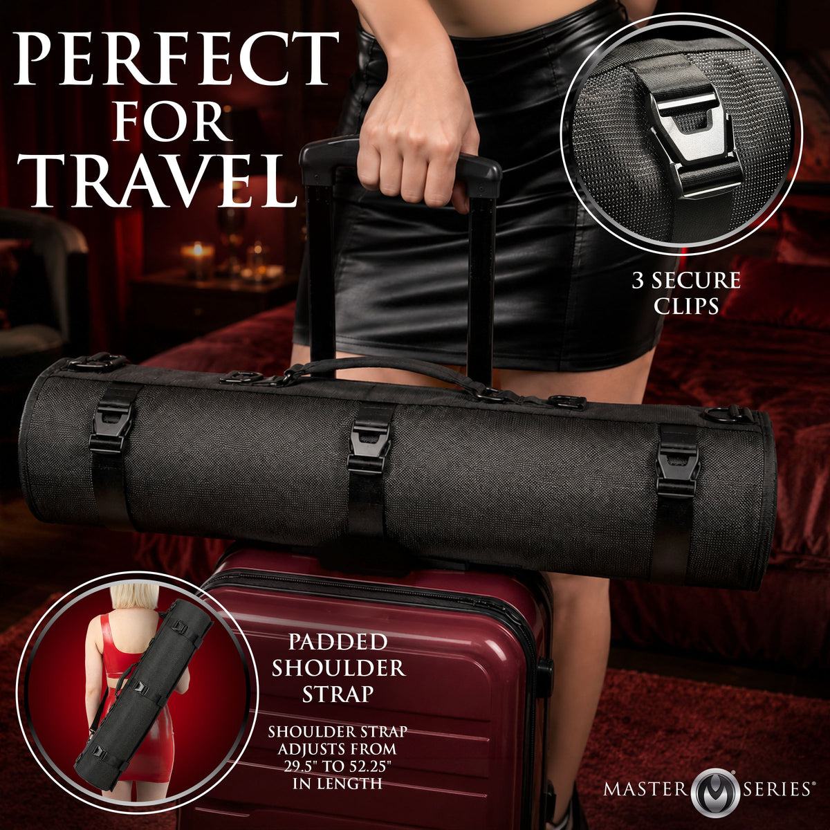 Discreet BDSM Travel Bag – restraints and cuffs (view 3)