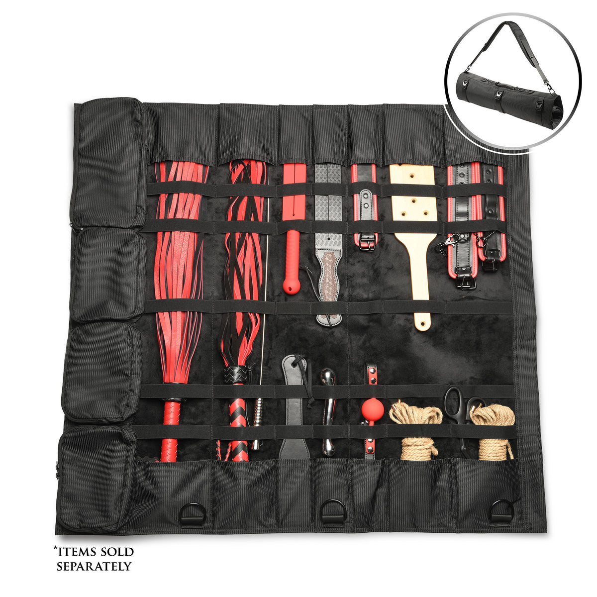 Discreet BDSM Travel Bag – restraints and cuffs (view 6)