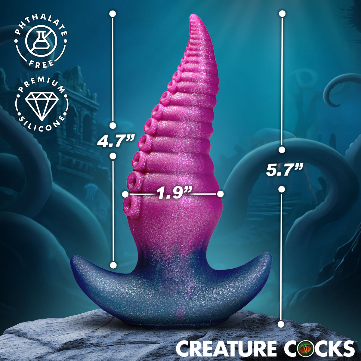 Plug-Topus Silicone Butt Plug (view 3)
