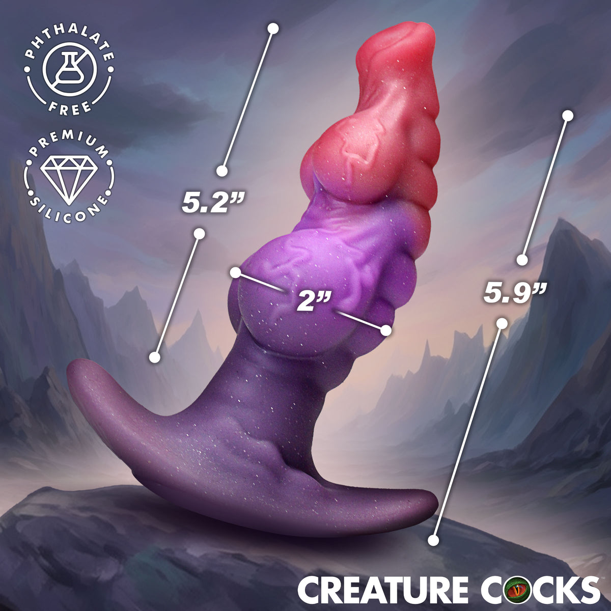 Dragon Master Silicone Butt Plug (view 4)