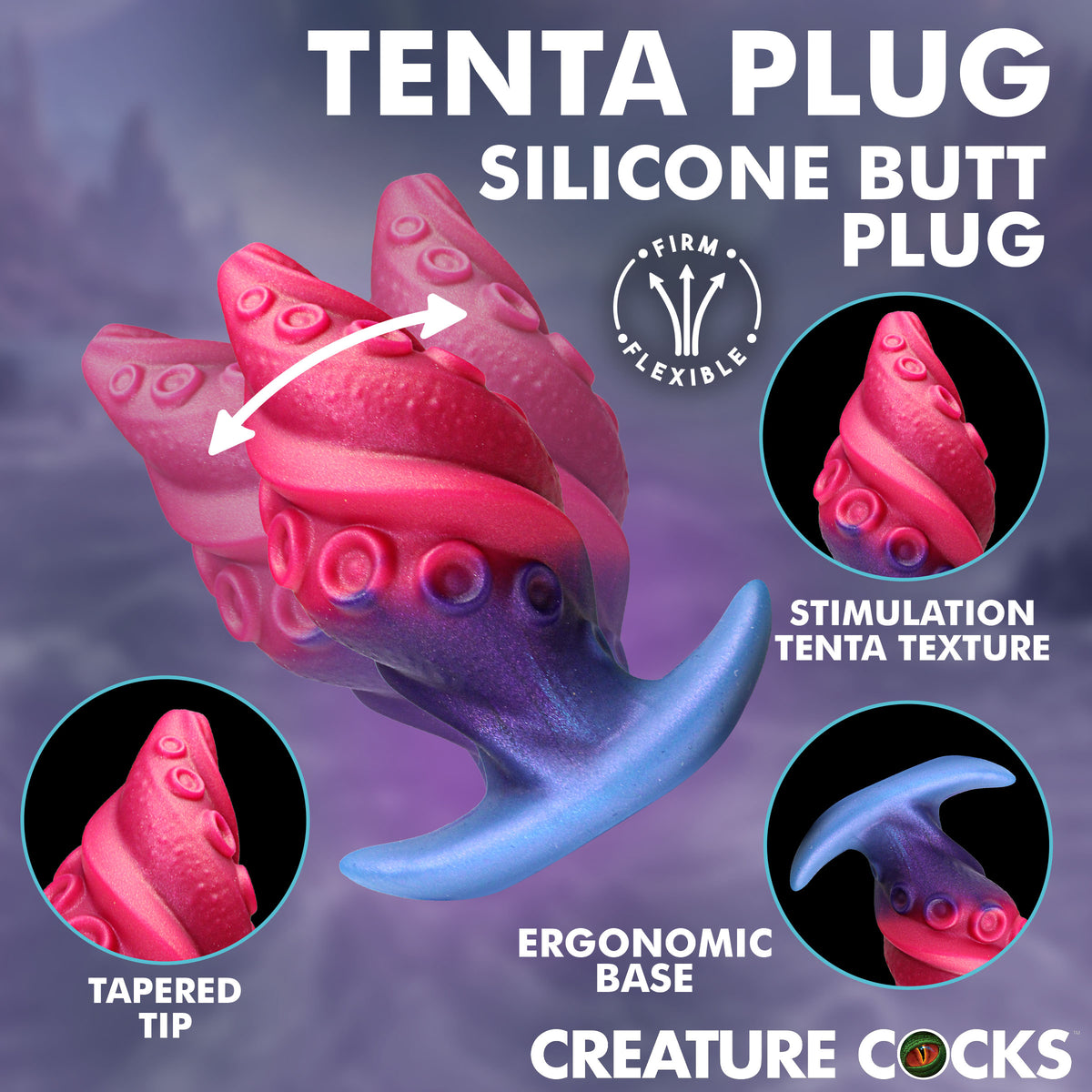 Tenta Plug Silicone Butt Plug (view 2)