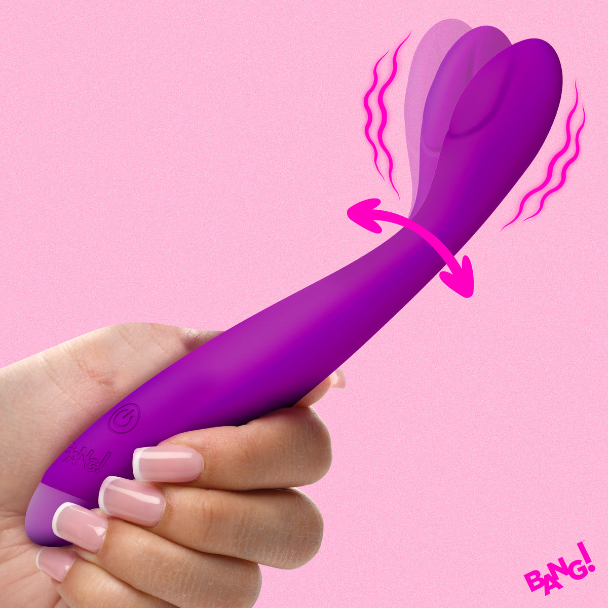 Flexible Silicone G-Spot Vibrator, Silicone