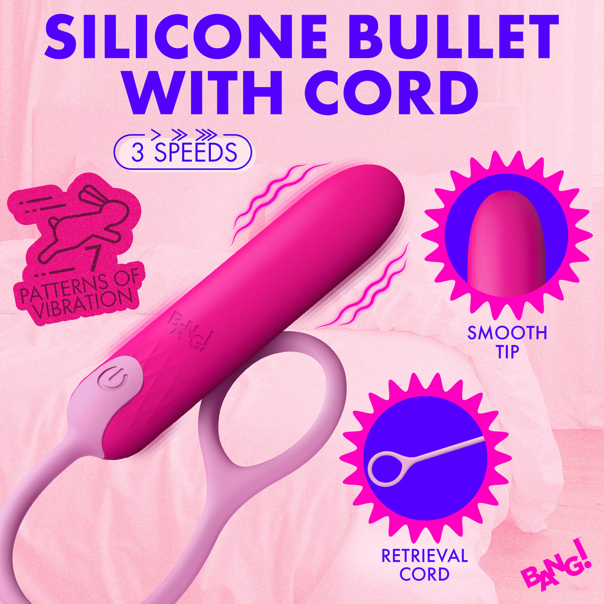 Silicone Bullet with Cord – bullet and egg vibrator (view 8)