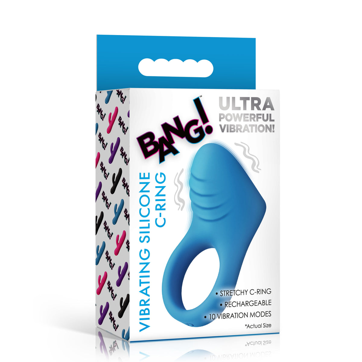 Vibrating Silicone C-Ring – cock ring (view 7)