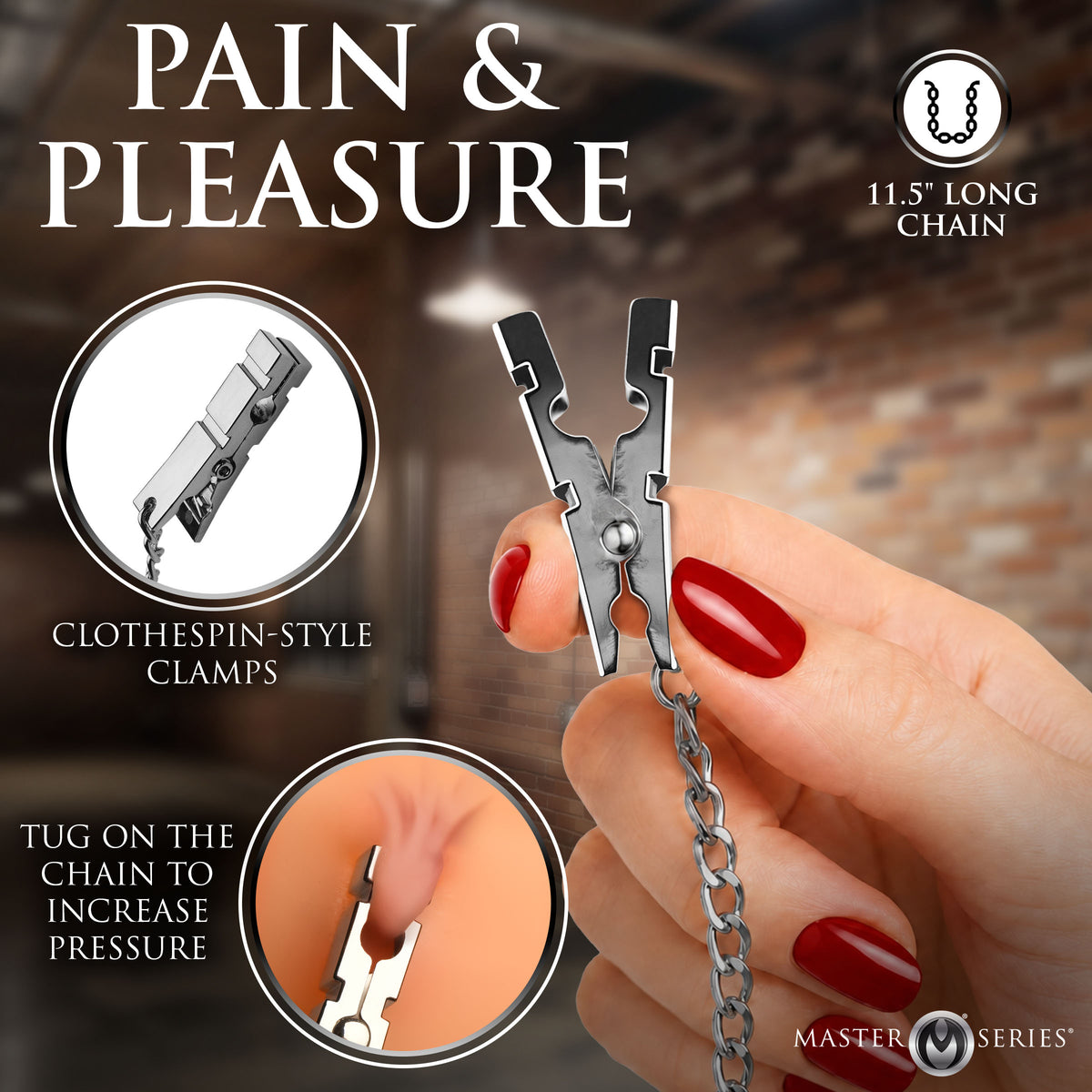 Naughty Pleasure Nipple Clamps – nipple toy (view 2)