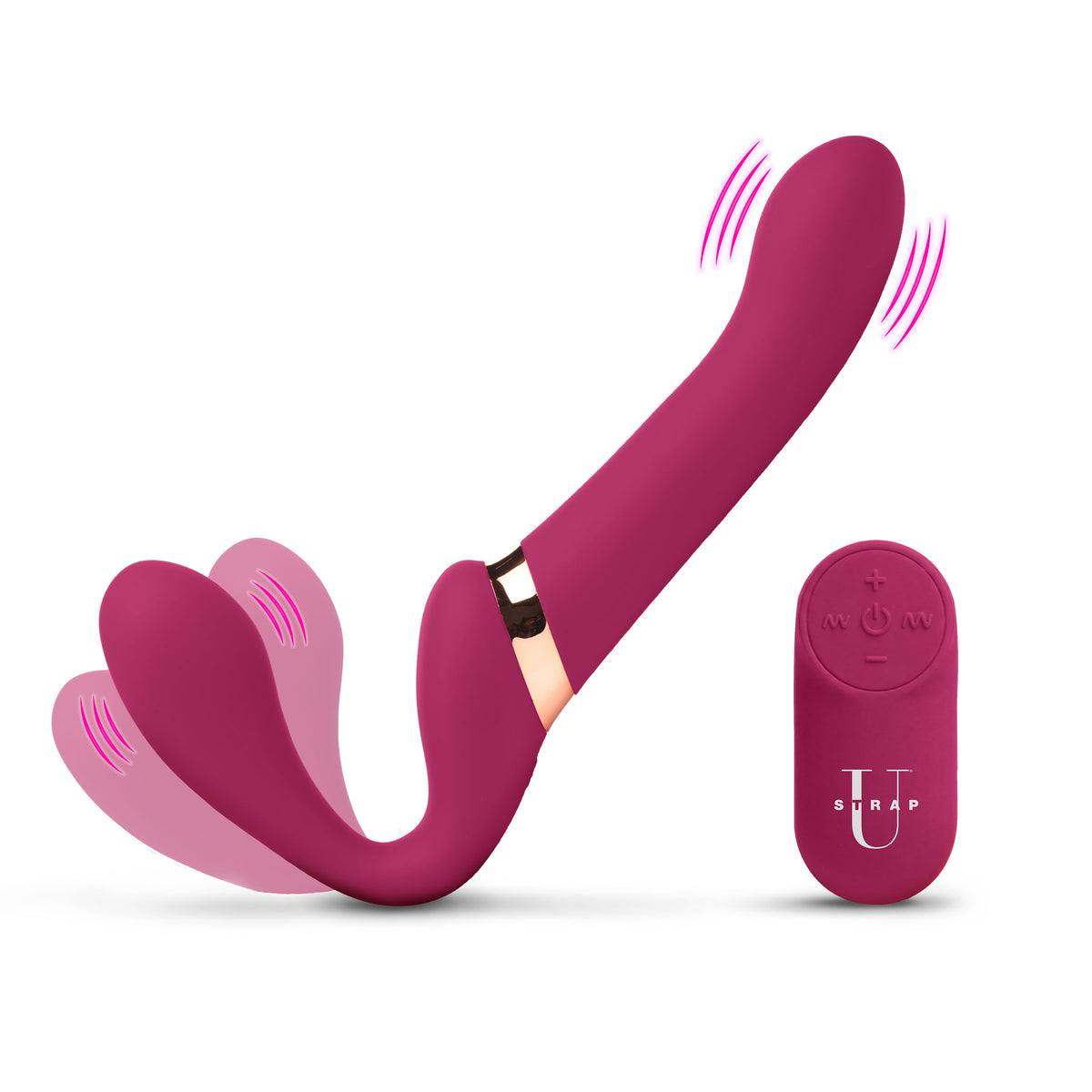 10X Pleasure Poser Posable Vibrating Strapless Strap-On – strap-on and harness (view 6)
