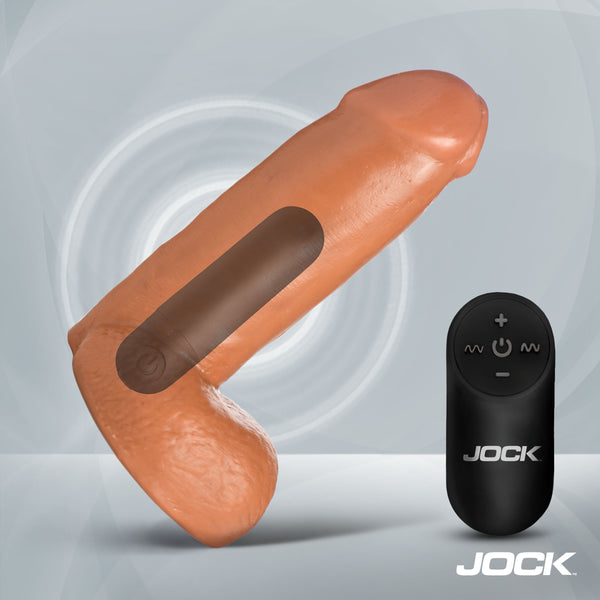 6 Inch Vibrating Dildo with Remote, TPE