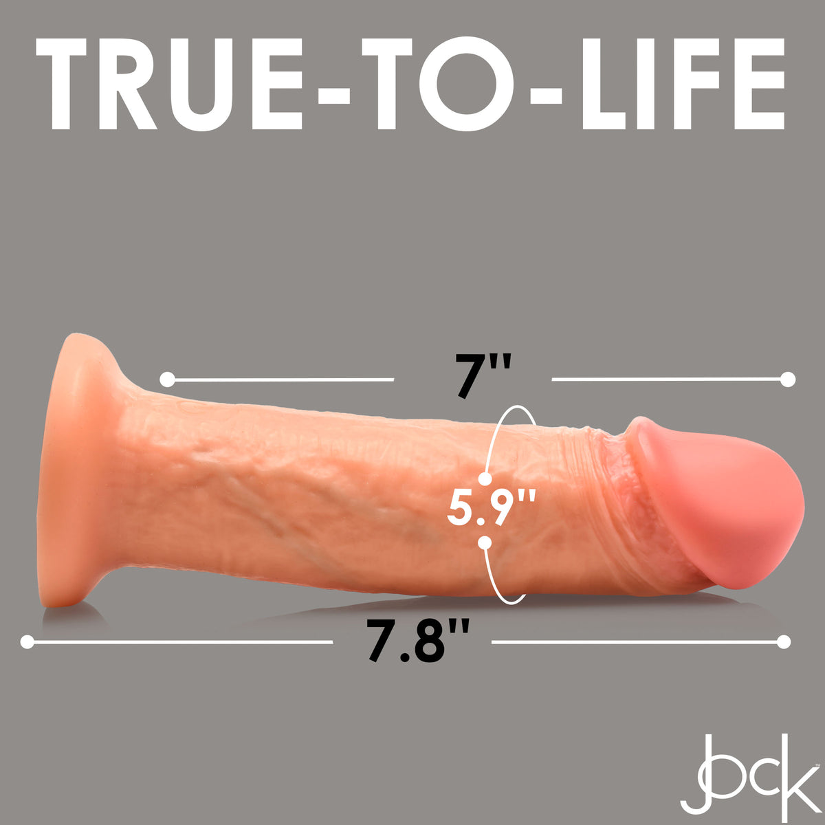 10X Real Skin 8 inch Vibrating Dildo, Silicone (view 3)