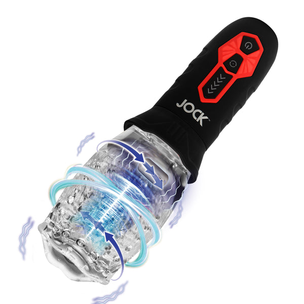 Spinning and Vibrating Masturbator, Silicone
