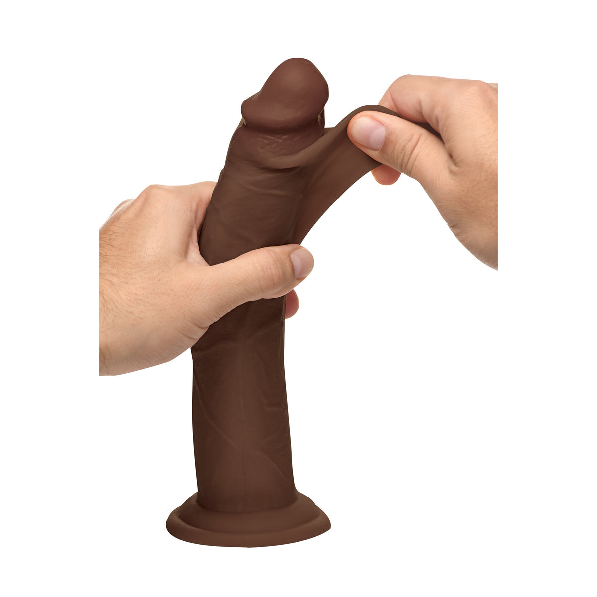 Real Skin Silicone Dildo - 9.5", Silicone (view 6)
