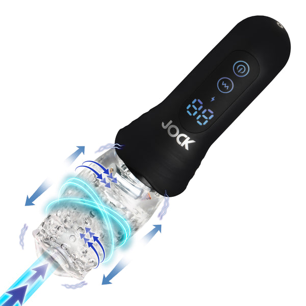 Spinning, Thrusting and Vibrating Masturbator, Silicone