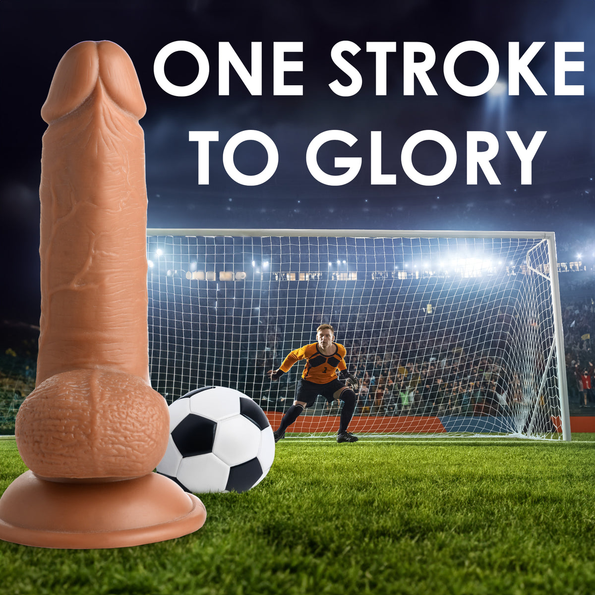 Soccer Sam 7 Inch Dildo, PVC (view 3)
