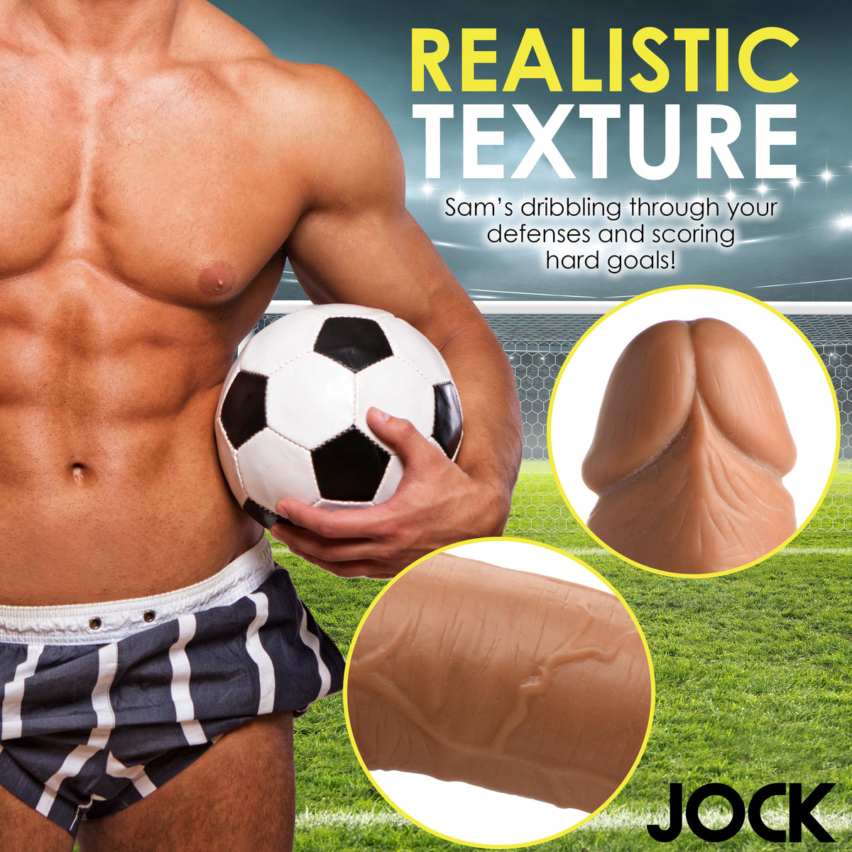 Soccer Sam 7 Inch Dildo, PVC (view 6)