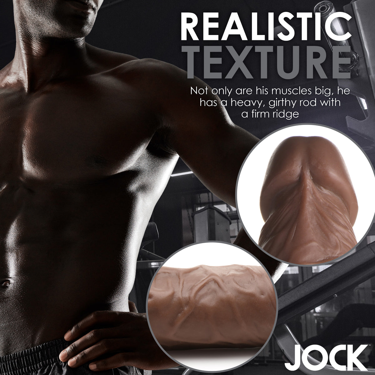 Weightlifting Wesley 7 Inch Dildo, PVC (view 6)