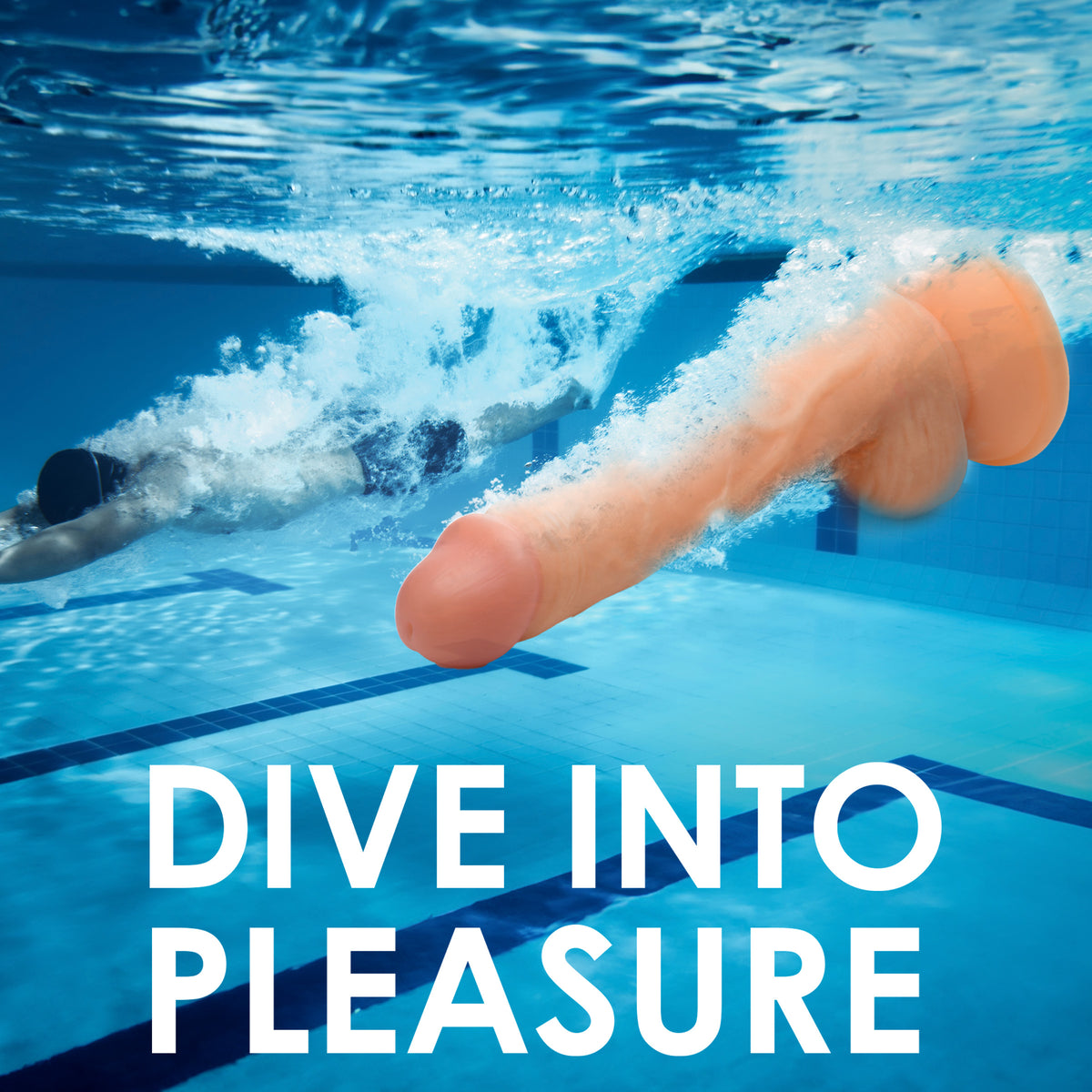Swimming Simon 7 inch Dildo, PVC (view 3)