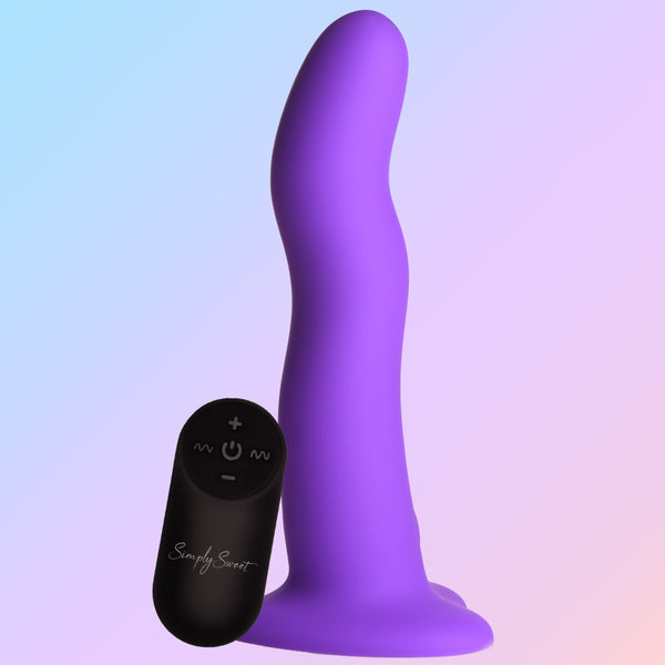 21X Vibrating Wavy Silicone Dildo, Silicone