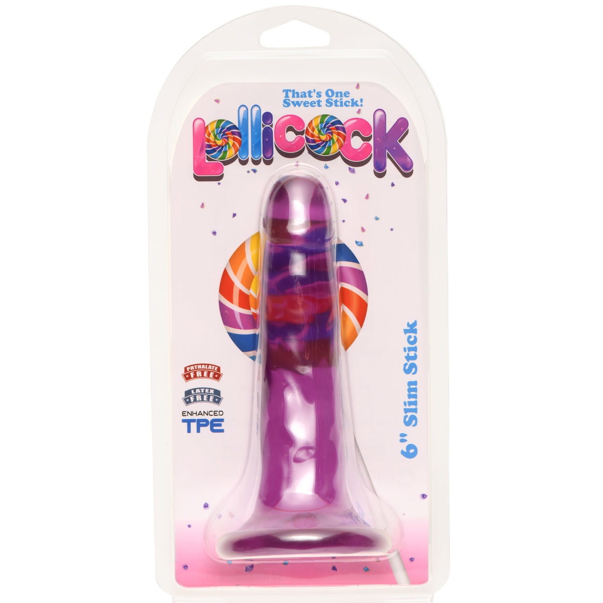 6 Inch Slim Stick Grape Ice – dildo, rubber (view 2)