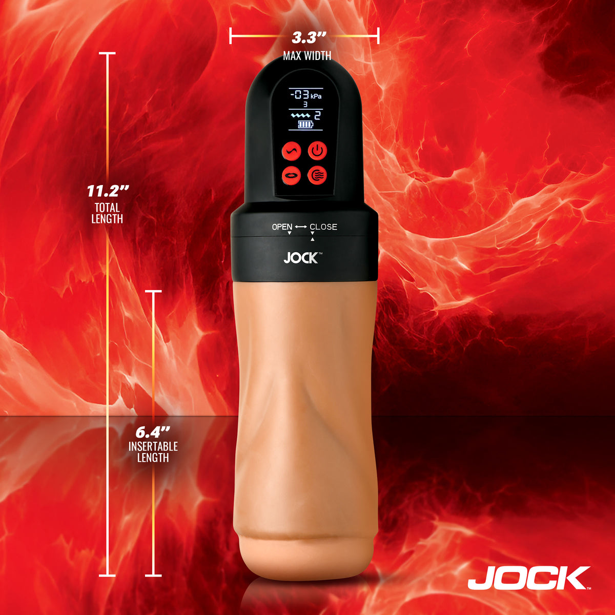 JOCK Sucking &amp; Vibrating Masturbator, Silicone (view 4)