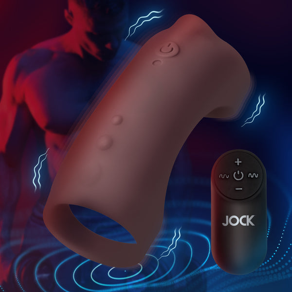Vibrating Silicone Penis Sleeve - Dark – penis pump and enhancer, Silicone